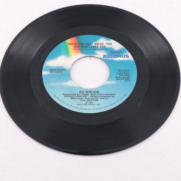 Ed Bruce – You're The Best Break That This Old Heart Ever Had 45 Vinyl Record 7" - Picture 6 of 6